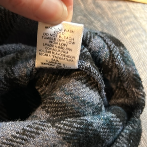 Love Tree Womens Fleece Plaid Oversized Shacket Jacket Long Sleeve Medium Blue - Picture 8 of 9